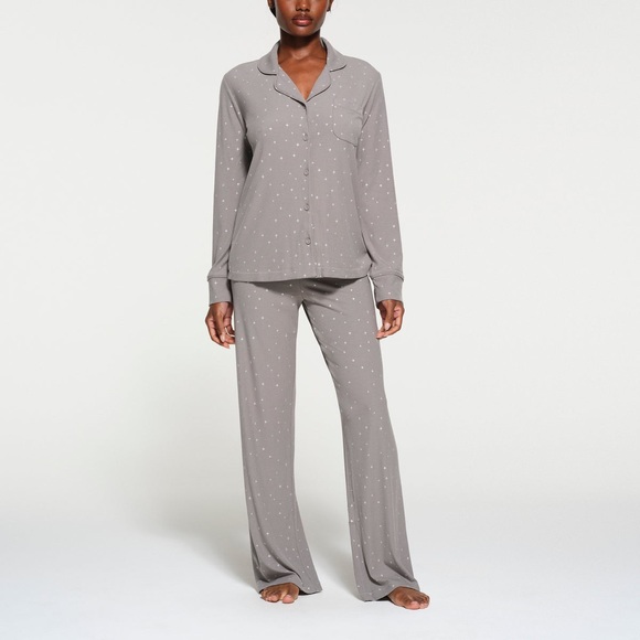 SKIMS Other - SKIMS Soft Lounge Pajama Sleep Set in Smoke Sparkle Print LIMITED EDITION XS